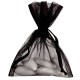 Pochons en organdi NOIR - 10 pièces