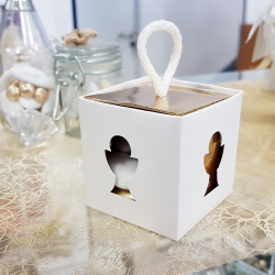 Boîte cube calice et cordelette - pièce