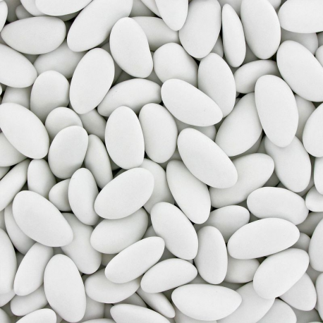 Dragées amande Avola Marquise (45% amande) BLANC MAT - 1kg