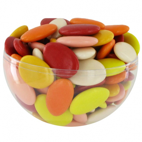 Dragées chocolat 71% camaïeu de ROUGE - 1kg