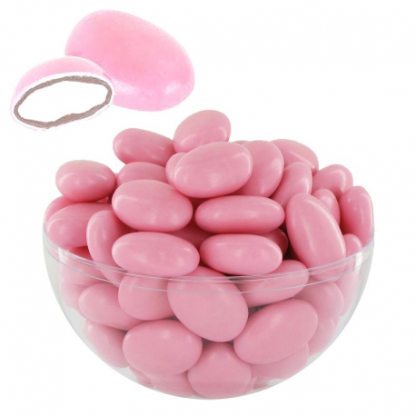 Dragées guimauve et chocolat noir ROSE NACRE - 1kg