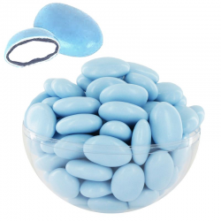 Dragées guimauve et chocolat noir LAVANDE (bleu ciel) - 1kg