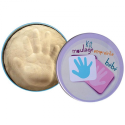 Coffret empreinte en argile 3D relief BB - pièce