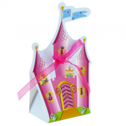 Ballotin Château et ruban fuchsia OFFERT - pièce