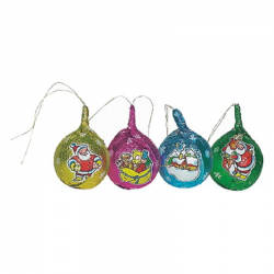 Boules attaches s/alu chocolat lait 4cm - 180 pièces