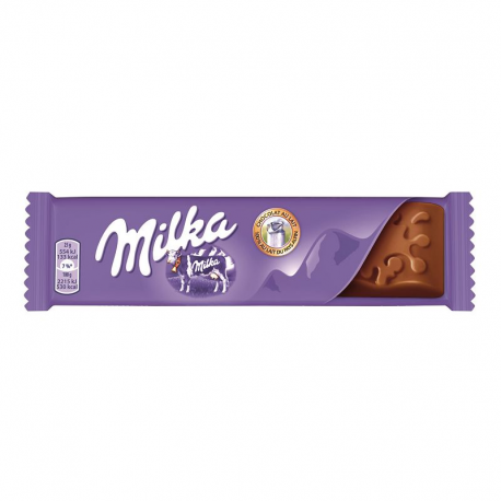 Mini tablette Chocolat au lait Milka 25g - boîte de 48
