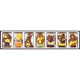 Reglette figurines en chocolat - 70g