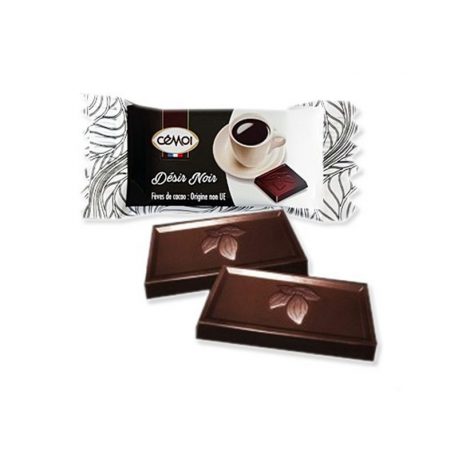 Mini Tablettes désir noir 72% cacao 2,5g - tubo de 500