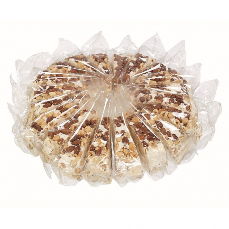 Gâteau de nougats tendres amandes et noisettes 20 parts 150g - 3kg