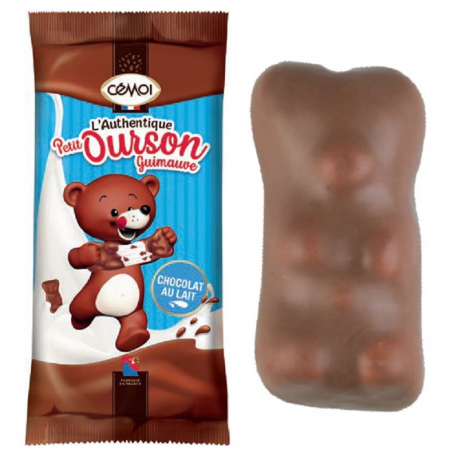 Oursons en guimauve chocolat au lait s/cello - carton de +-240