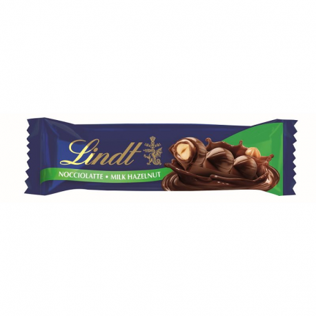 Noccio Barres de chocolat lait noisette Lindt 35g - boîte de 18