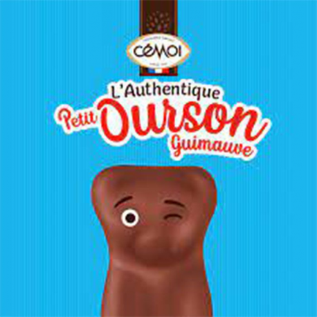 Oursons en guimauve chocolat au lait 91g - 14 sachets