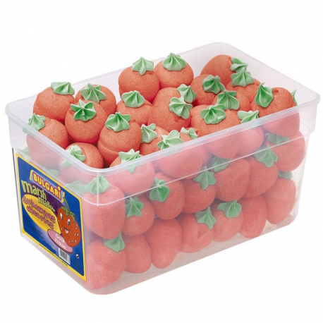 Fraises en guimauve - boîte de 1kg