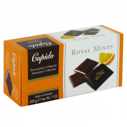Plaquettes de chocolat Noir crème d'orange menthe - 200g