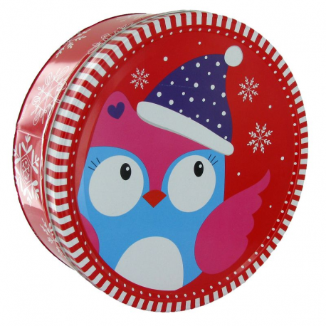 Boîte en métal garnie de biscuits (modèles assortis et aléatoires) - 400g