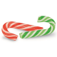 Mini Candy Canes XMas - tubo de 100