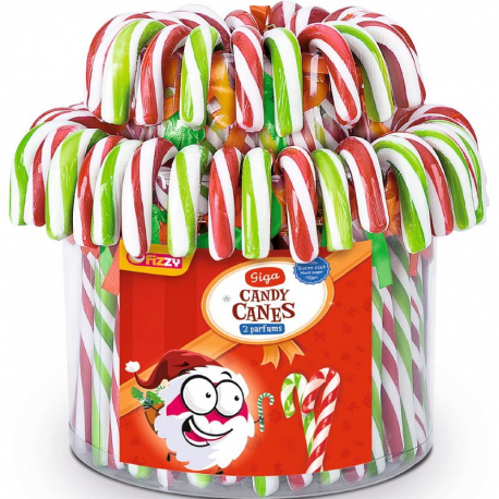 Giga candy canes 50g - boîte de 60