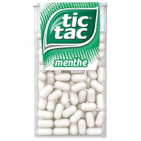 Tic Tac GM menthe 49g - 24 boîtes de 100 pastilles