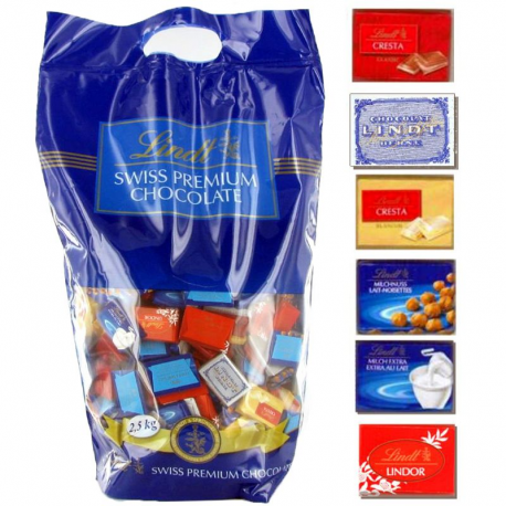 Napolitains 6 variétés Lindt - sachet de 2.5kg