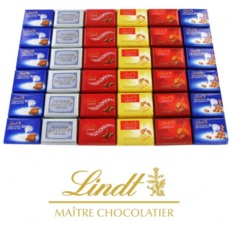 Napolitains chocolat Suisse assorti Lindt - 250g