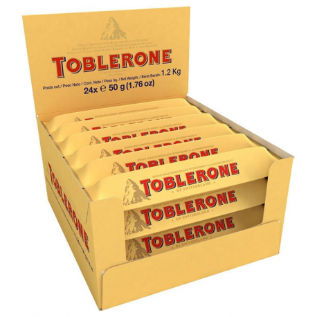 Toblerone lait 50g - boîte de 24