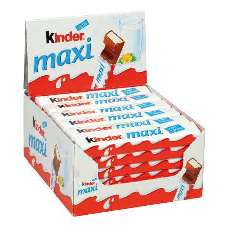 Kinder Maxi tablettes 21g - boîte de 36