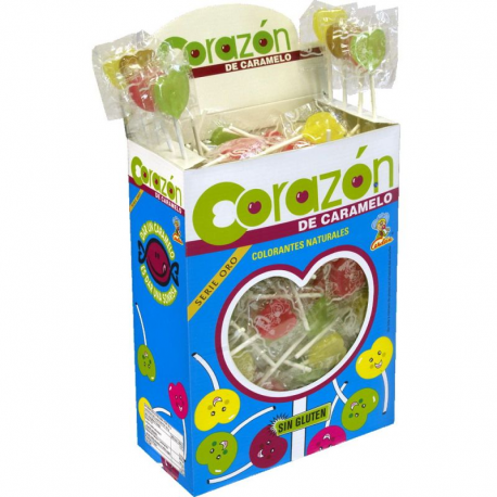 Sucettes Coeurs fruits - Les 200