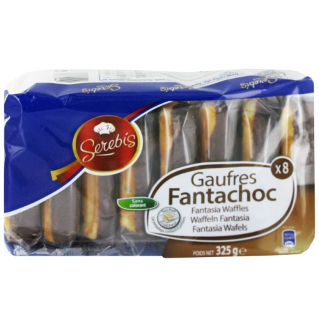 Gaufres chocolat fantachoc 325g - 12 paquets