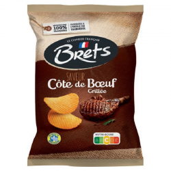 Chips Brets Côte de boeuf grillée 125g - 10 paquets