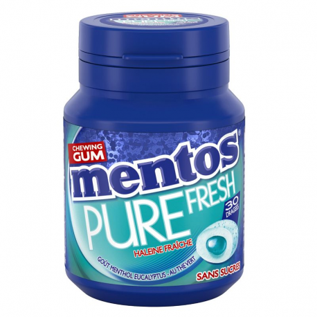 Mentos Bottle Pure Fresh Menthol Eucalyptus SANS SUCRES - le lot de 6
