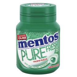 Mentos Bottle Pure Fresh Chloro SANS SUCRES - le lot de 6
