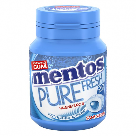 Mentos Bottle Pure Fresh Freshmint SANS SUCRES - le lot de 6