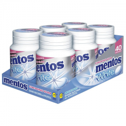 Mentos bottle white Menthe douce SANS SUCRES - le lot de 6