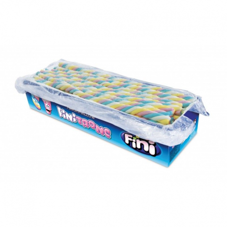 Guimauve géante olympic twisty bleu 67cm - carton de 57