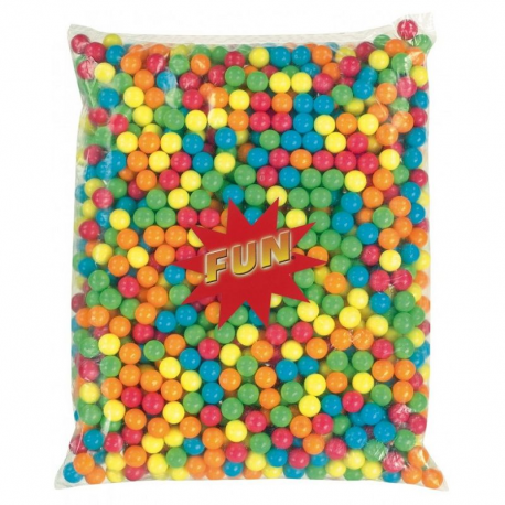 Billes de chewing gum petite taille 14mm - sachet de 2,500kg