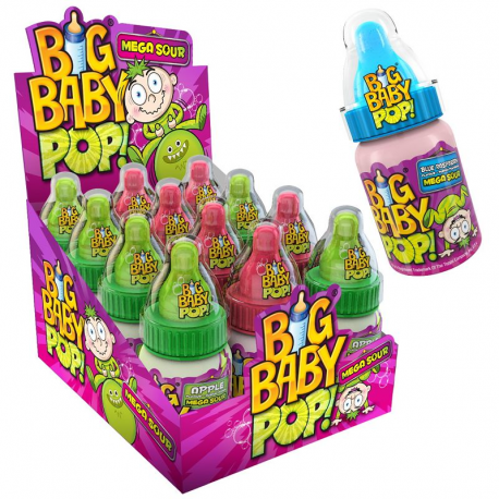 Big Baby Pop acidulé Méga Sour - boîte de 12