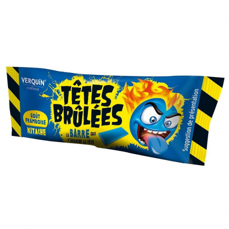 Têtes Brûlées barres Kitache Ki framboise (colorent la langue) - boîte de 150