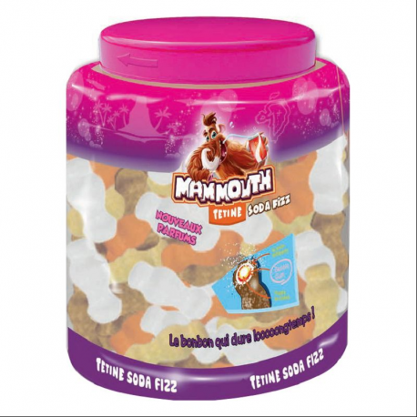 Mammouth Tétines soda fizz - boîte de 80