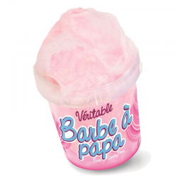 Véritable barbe à papa artisanale 50g - 18 pots