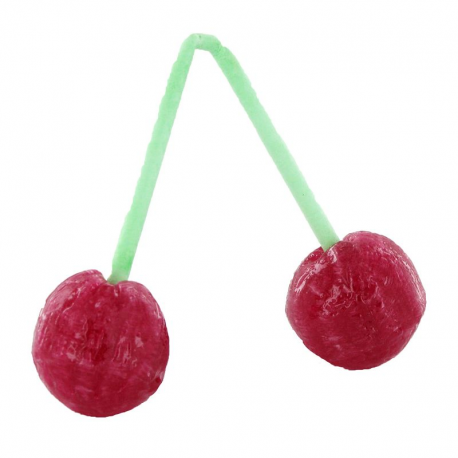 Sucettes cerises doubles - les 100