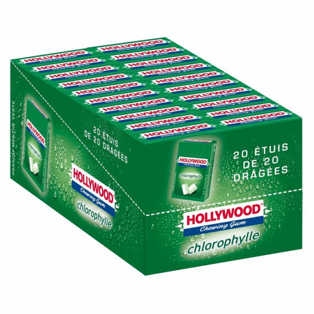 Hollywood dragées chlorophylle - 20 étuis