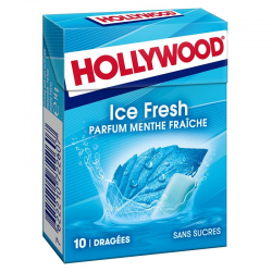 Hollywood dragées ice fresh SANS SUCRES - 20 étuis