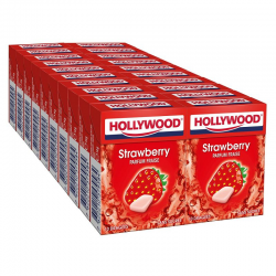 Hollywood dragées strawberry fraise fresh SANS SUCRES - 20 étuis