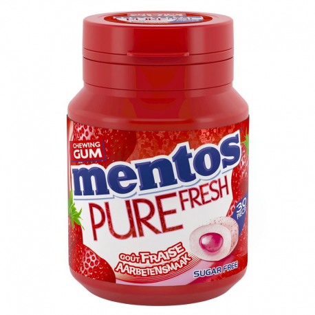 Mentos bottle Pure Fresh Fraise SANS SUCRES - le lot de 6