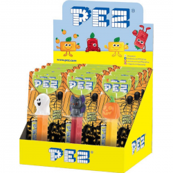 Pez figurine Halloween + 1 recharge - le lot de 12