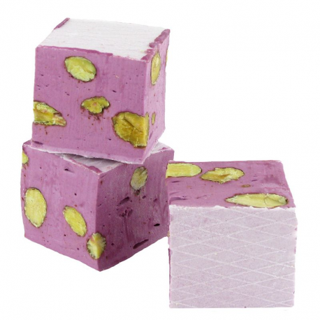 Nougats aux amandes cubes tendres Cassis - 3kg