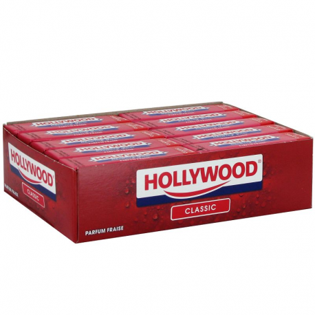 Hollywood tablettes fraise - 20 paquets