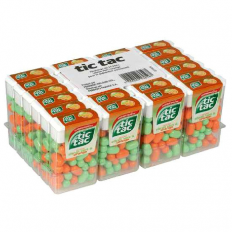 Tic Tac orange/citron 18g - 24 boîtes