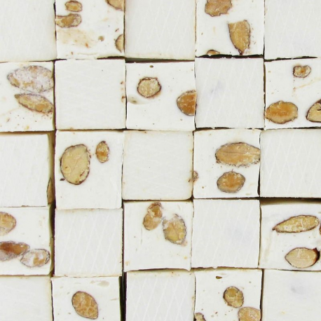 Nougats aux amandes gros cubes tendres - 3kg