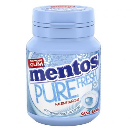 Mentos Bottle Pure Fresh Menthe douce SANS SUCRES - le lot de 6